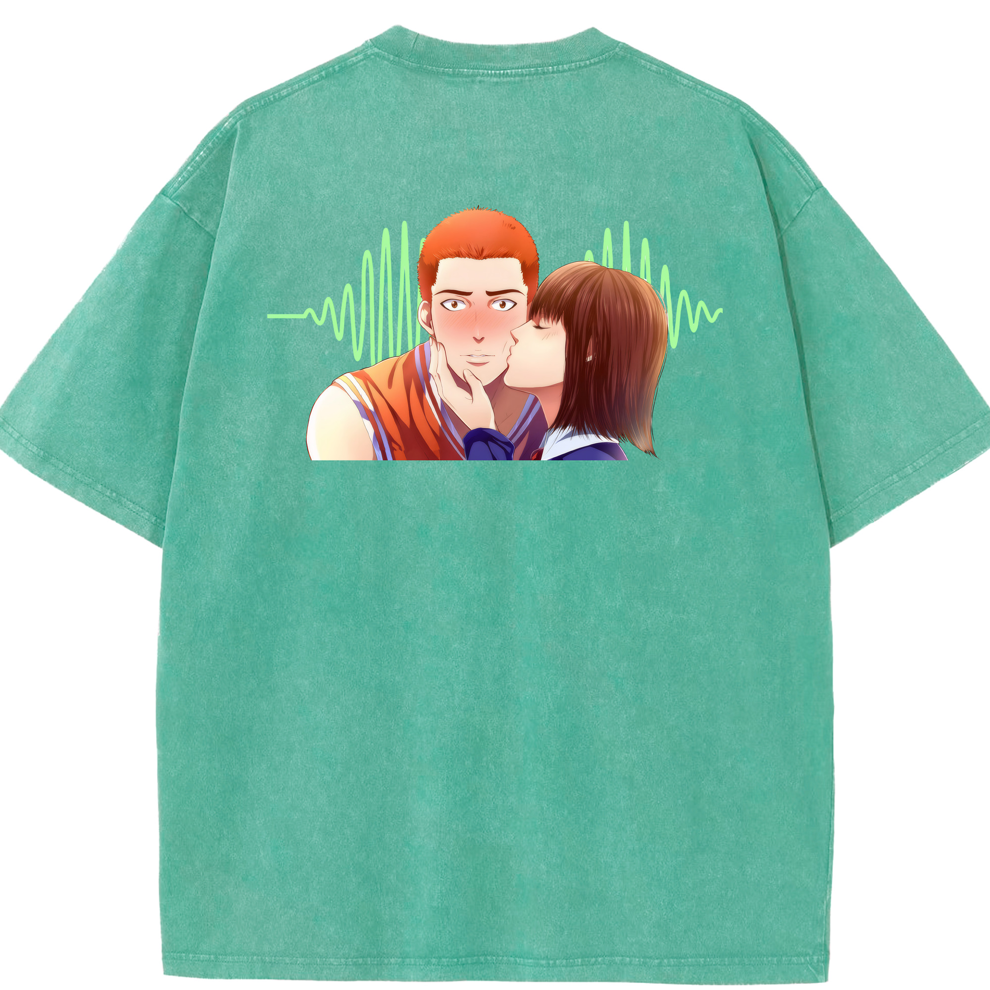 （画像用） SLAM DUNK／スラムダンク 綿100% ヴィンテージ風 半袖Tシャツ（背面プリント）